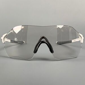 OAKLEY Radar EVZERO Patch Clear White Acetate Wrap Shield Sunglasses